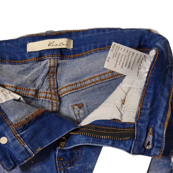 KANCAN Women's Regular Distressed Mid Rise KC11143ML Jean Shorts Size 25 - Picture 13 of 16